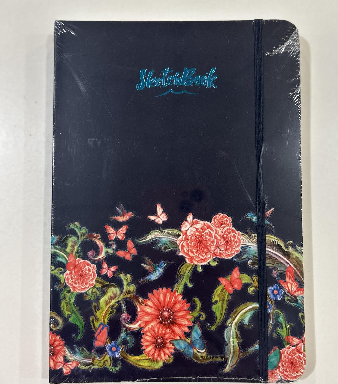 Скетчбук на гумці, 80арк, кремовий блок,1B734