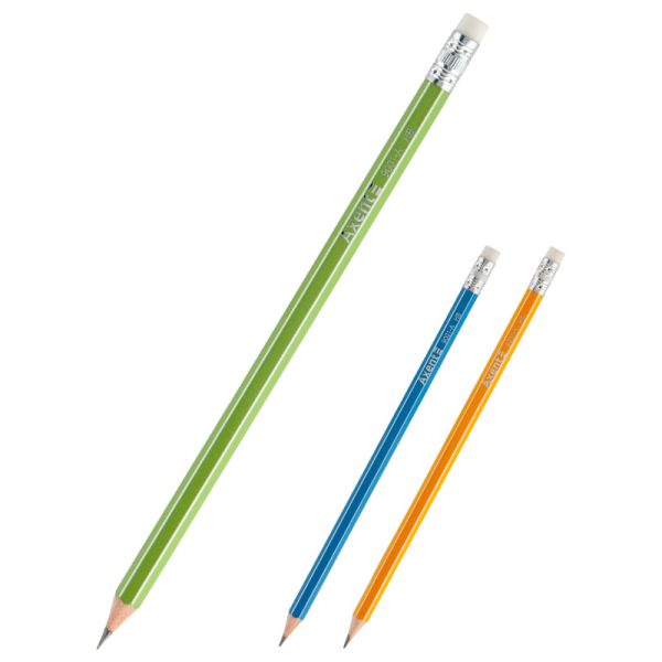 Олівець графітний Axent 9001-А, НВ асорті