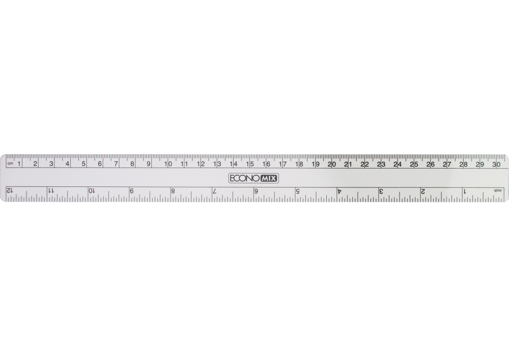 Лінійка 30см пластикова E00451