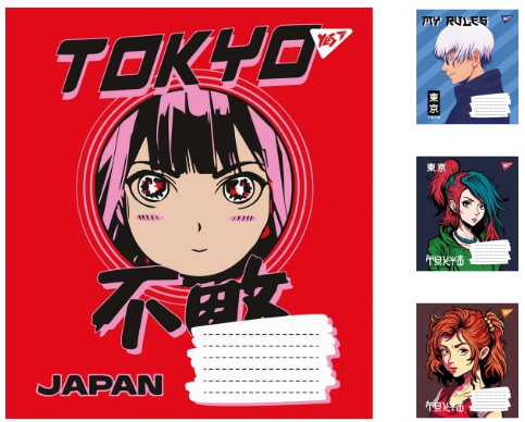 Зошит 18арк лінія YES 766345  Anime