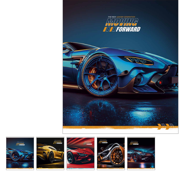 Зошит, 96 аркушів., у клітинку, УФ-лак,096-3370K