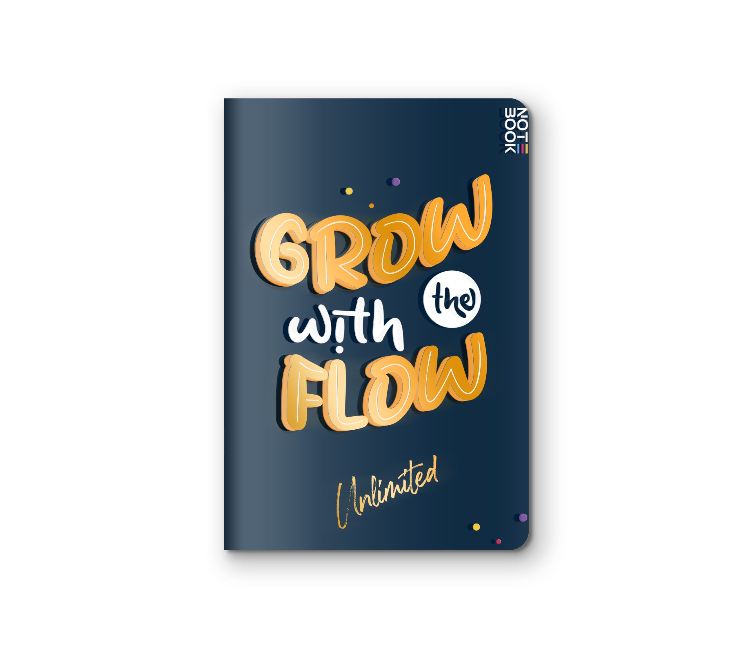 Блокнот В5 Аркуш клітинка 60арк 170*240мм "Grow with the flow"  1В2328