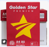 Папір офісний А4, 80 г/м2, 500 арк, клас С Golden Star