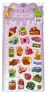 Наліпка м'яка рел'єфна 10,5*24см. Смаколики, HS-CC37