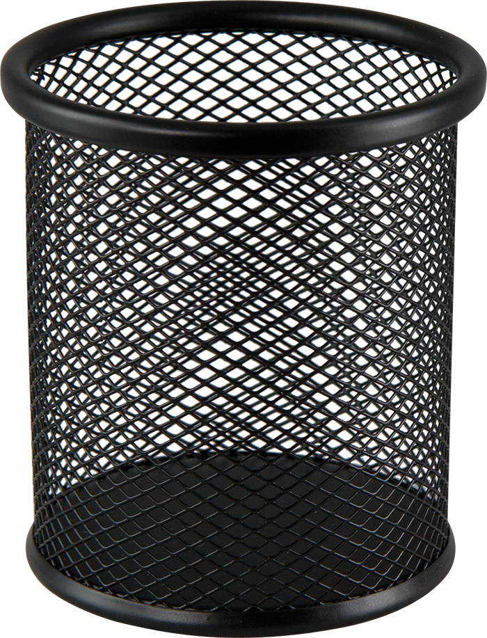 Підставка для ручок кругла 80х80х97 мм, металева чорна ВМ.6202-01