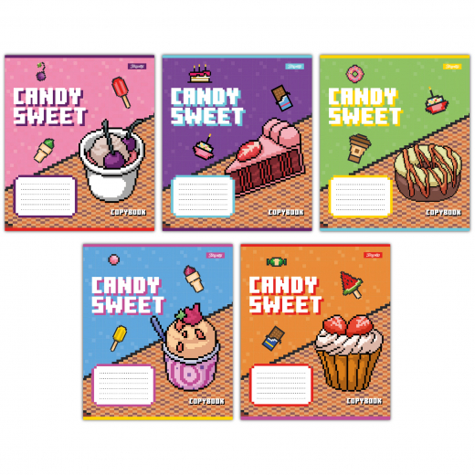 Зошит 12арк коса лінія 1Вересня 767201 Candy sweet
