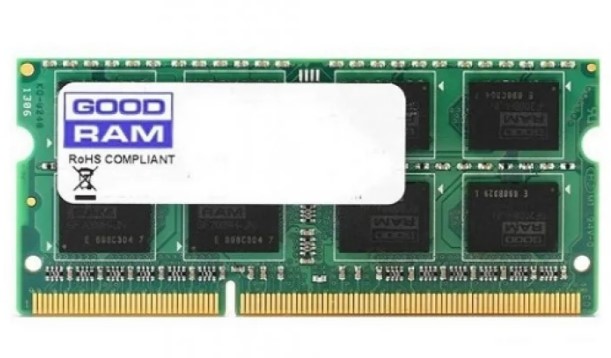 Пам'ять SO-DIMM, DDR3, 2Gb, 1600 MHz, Goodram, 1.5V (GR1600S364L11/2G)