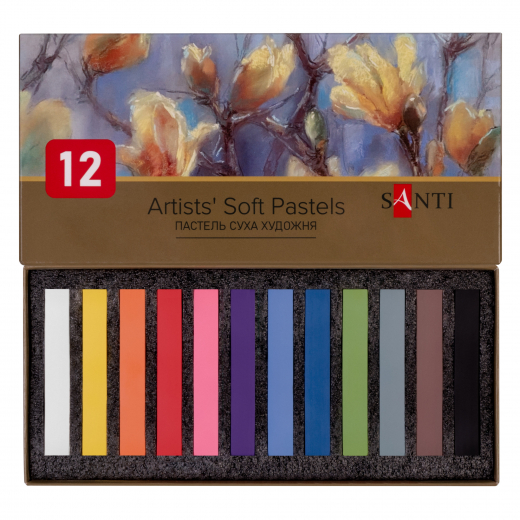 Пастель суха художня Santi 12 кол.