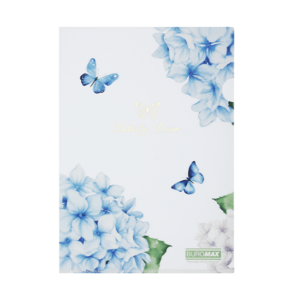 Папка-кутик, ARABESKI,  А4, матовий напівпрозорий пластик, прозорий BM.3854-00