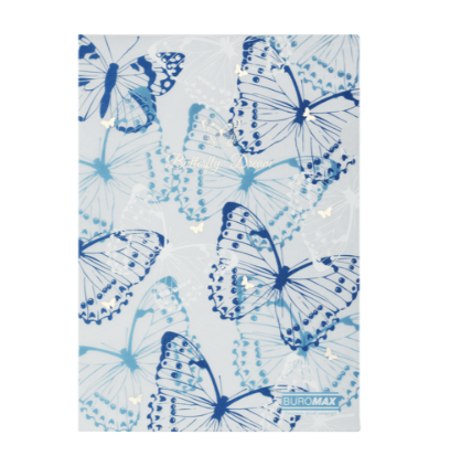 Папка-кутик, ARABESKI,  А4, матовий напівпрозорий пластик, синій BM.3854-02