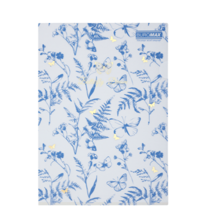 Папка-кутик, ARABESKI,  А4, матовий напівпрозорий пластик, блакитний BM.3854-14