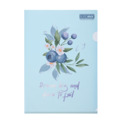 Папка-кутик, ARABESKI,  А4, матовий напівпрозорий пластик, чароіт BM.3854-52