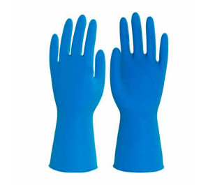 Рукавички латексні Ambulance S сині (25пар/уп)