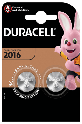 Елемент живлення (батарейка) DURACELL DL2016 DSN 2 шт. s.5010969