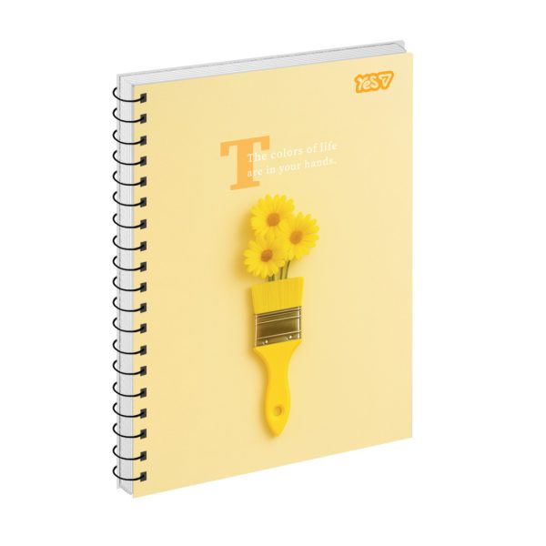 Зошит для записів Yes Фарби життя Жовтий А5 80 аркушів 152445