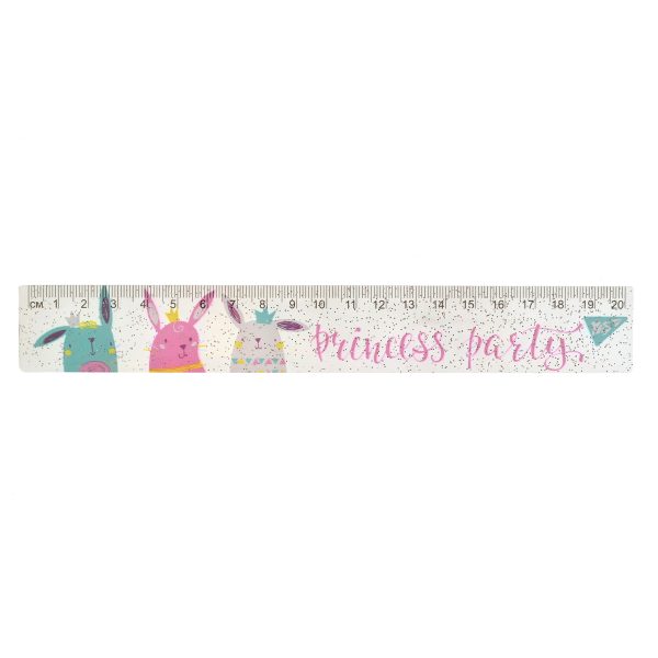 Лінійка пласт. 20 см YES 370509 Princess party