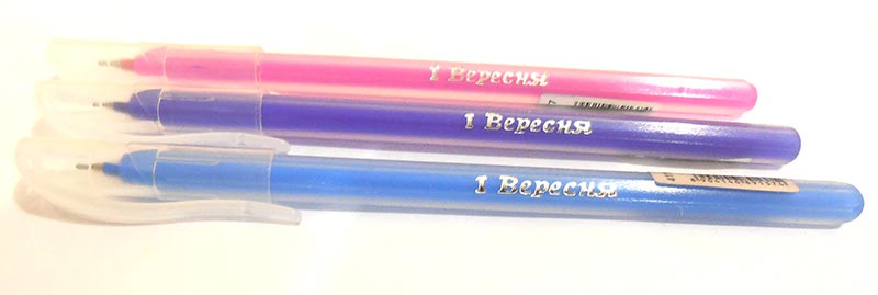 Ручка кулькова масляна 1Вересня "Natural" синя 411477