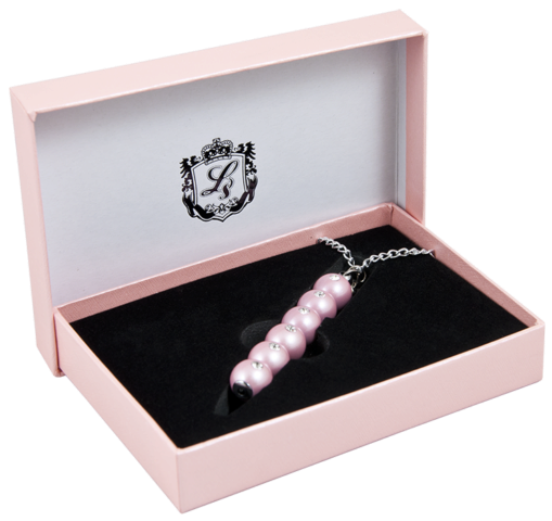 Ручка кул син "Secret" LS.401021-10 с кристалами рожева в подар.футл.