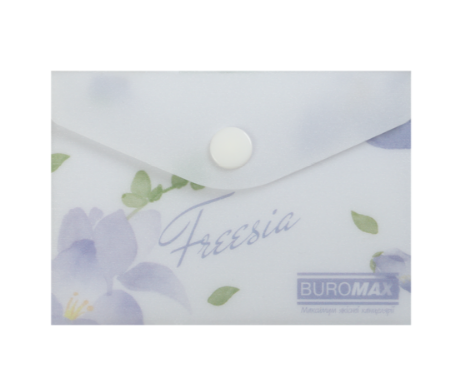 Папка-конверт на кнопці ARABESKI, А7, матовий напівпрозорий пластик, бузковий BM.3923-26