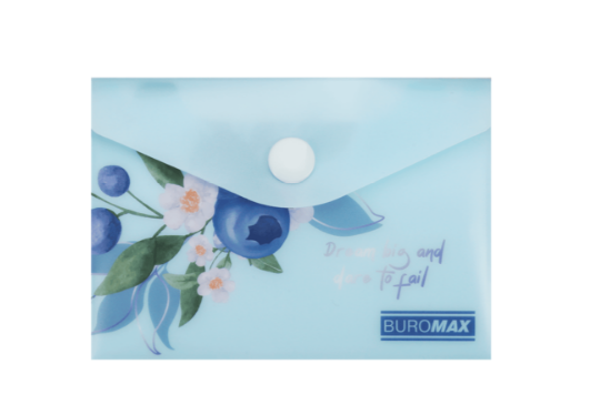 Папка конверт на кнопці ARABESKI, А7, матовий напівпрозорий, пластик, чароіт BM.3923-52