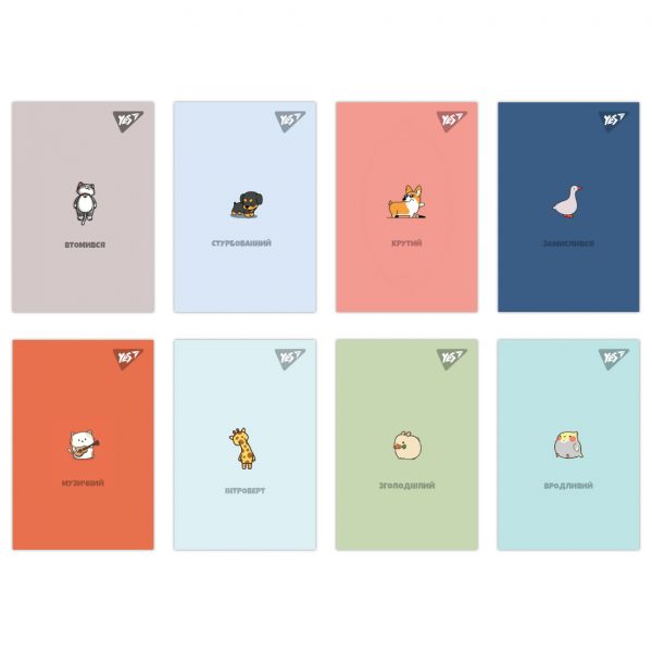 Блокнот YES А7 Small animal 48 аркушів клітинка
