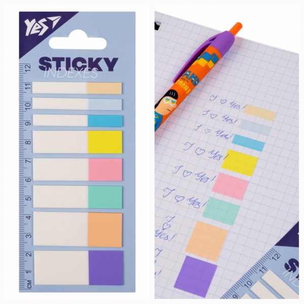 Індекси пластикові Yes Fusion 160 шт