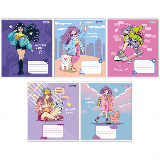 Зошит 12арк клітинка 1Вересня 767183 Anime girl