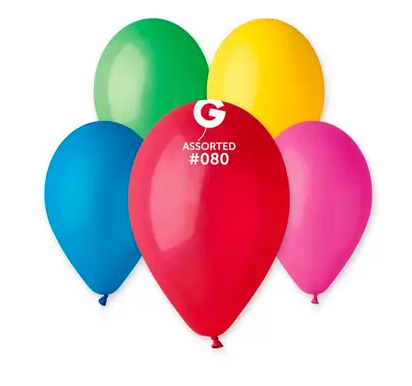 Повітряні кульки 13' пастель Gemar G120-80 асорті (33 см) 50 шт