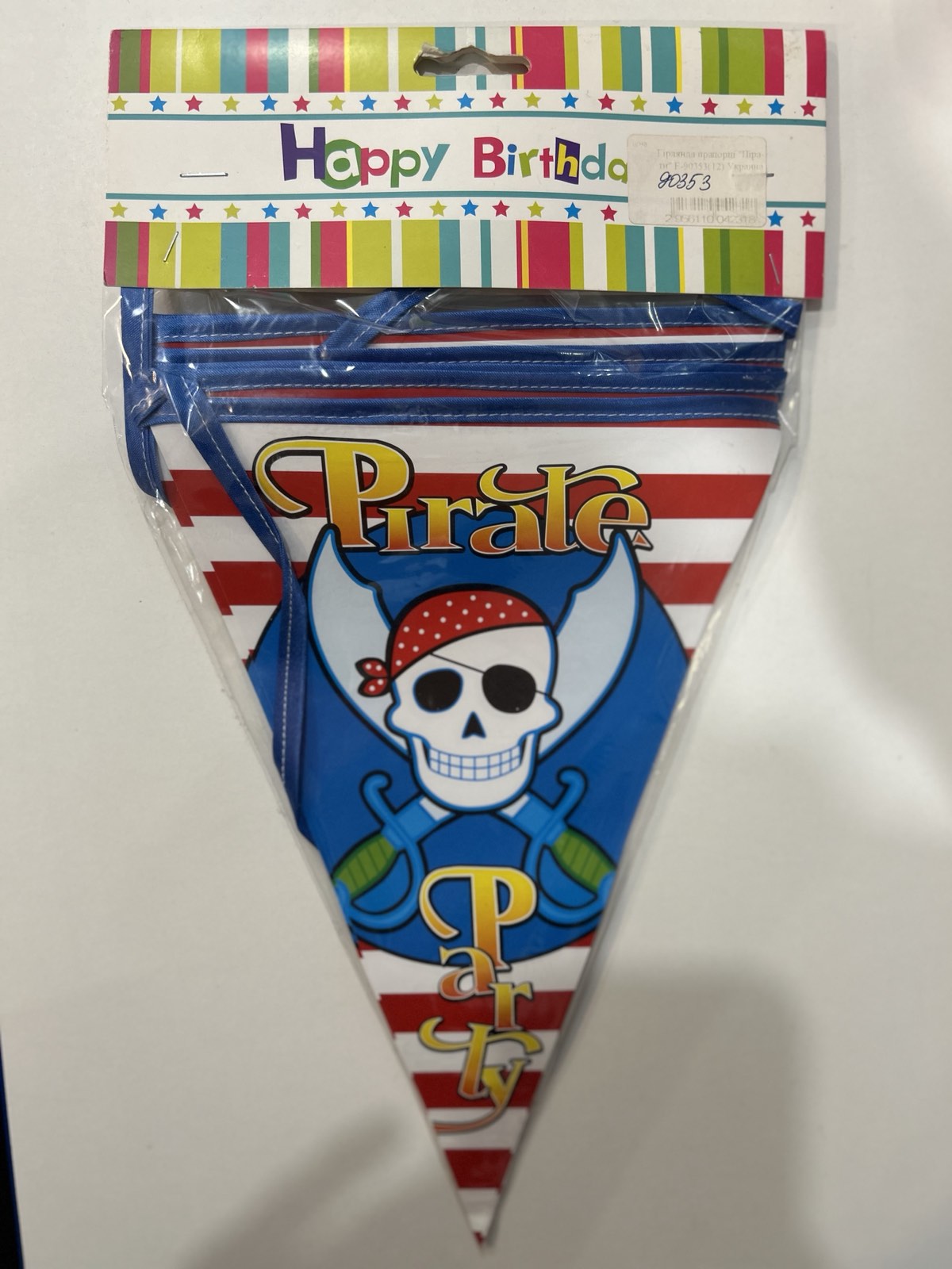 Гирлянда-флажек Пират, 1 годик 90353