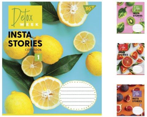 Зошит 24арк клітинка YES Insta stories 765886