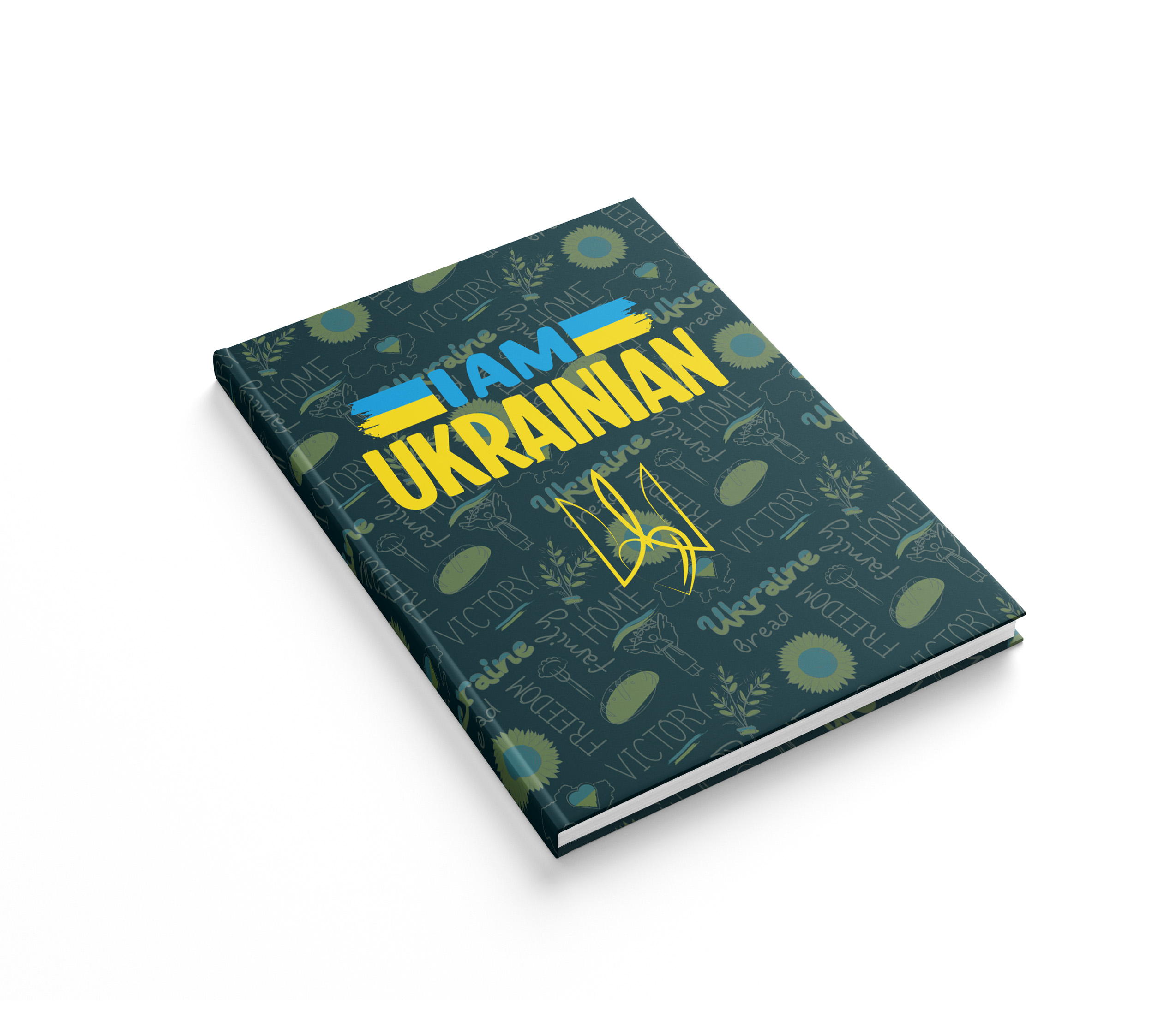 Блокнот А6, клітинка, 64 арк., ламінована тверда обкладинка, 1В2928, Я Українець