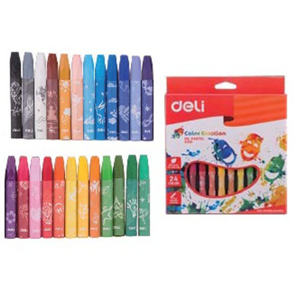 Пастель олiйна Deli EC20120 24кол "Color Emotion" карт/кор