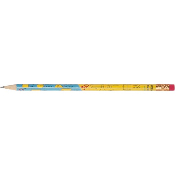 Олівець графітний, НВ, гумка, геометрічні формули