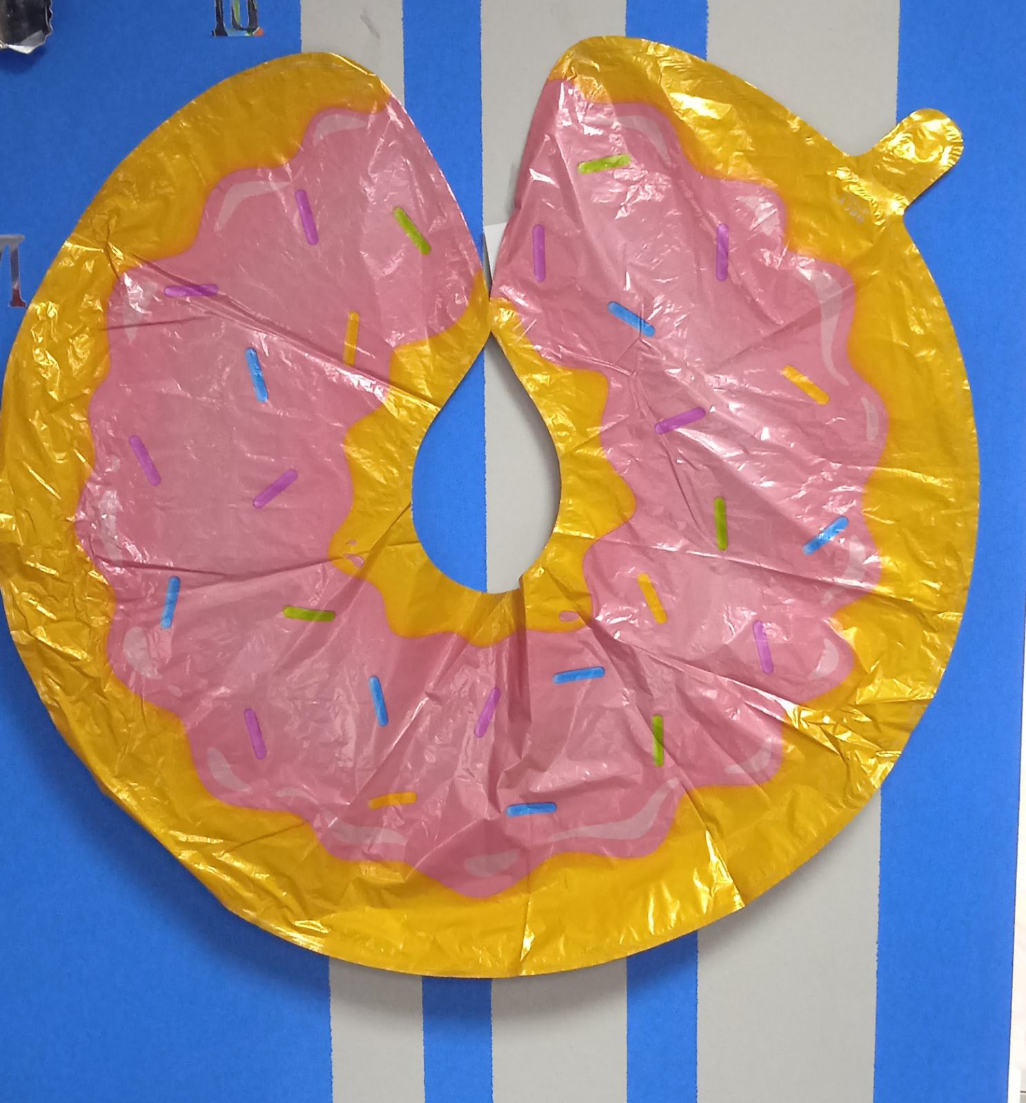 Шар воздушный фольга Пончик розовый  F303 М340