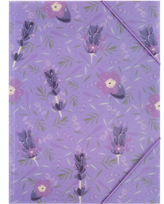 Папка на гумках Axent Lavender-4 1509-39-A, А4+