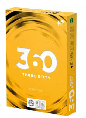 Офісний папір А4 360 PREMIUM 80 г/м2 500 аркушів клас В