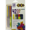 Олівці кольорові, 42 кольори (30 стандарт, 6 двосторонніх), тригранний