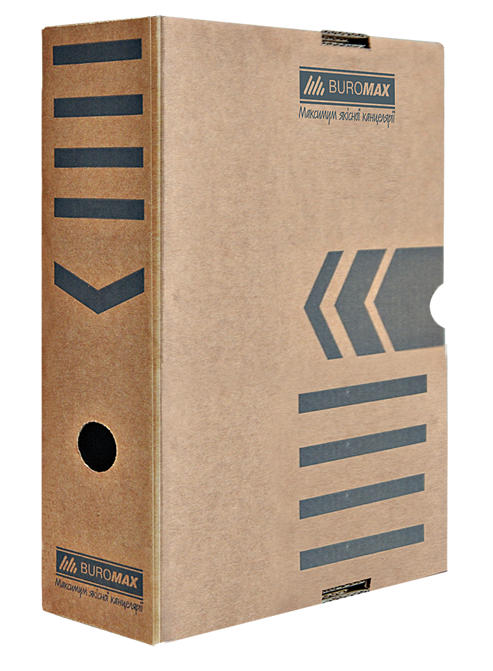 Бокс для архівації документів 100мм, JOBMAX, крафт ВМ.3261-34