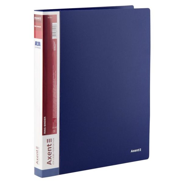 Папка на 2-х кільцах, 25мм, синя 1207-02-A