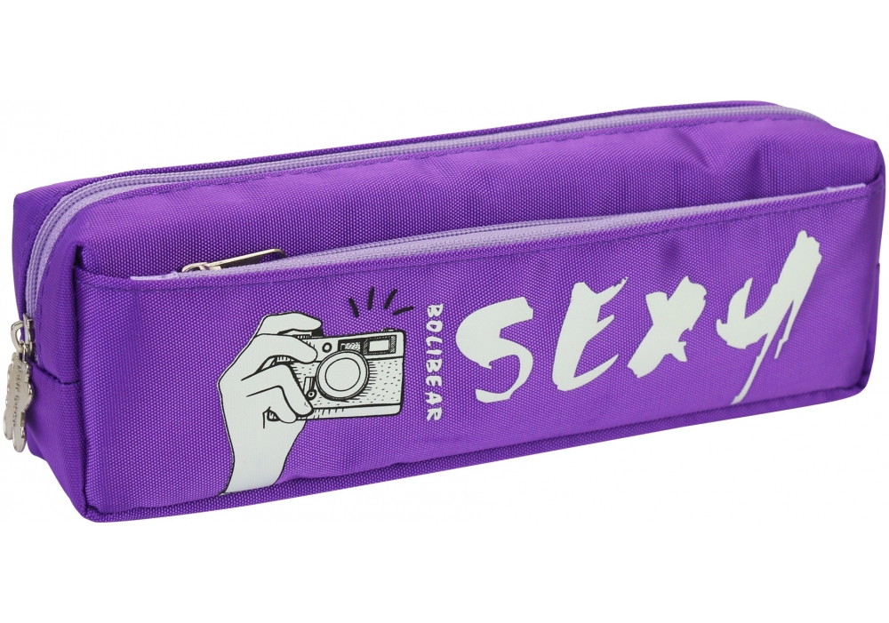 Пенал на 2 отделения (B-8690-purple)