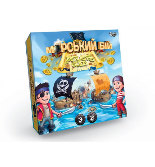 Настільна розважальна гра "Морський бій. Pirates Gold" українська