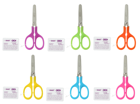 Ножиці дитячі 120мм пластикова ручки асорті ZB.5006