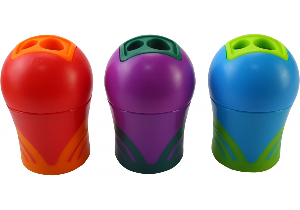 Чинка на 2 отвори з контейнером, 29*25*57мм