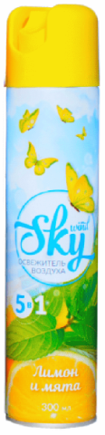 Освіжувач повітря 300мл Sky Wind Лимон та м'ята