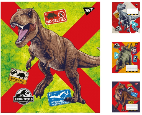 Зошит 12арк в косу лінію YES Jurassic world  766307