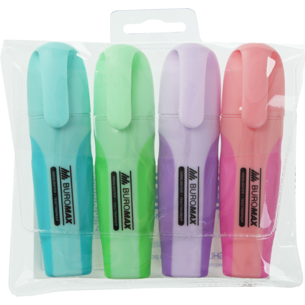 Набір маркерів текстових 4 кольори Buromax BM.8905-94 PASTEL