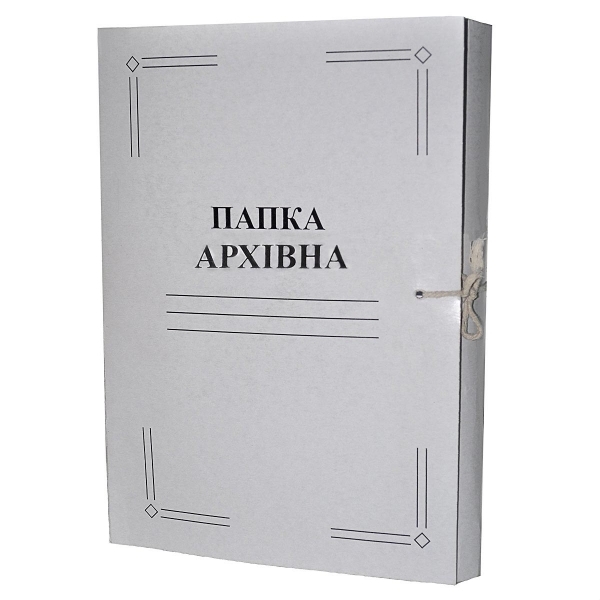 Папка картонна А4 із зав'язками, 22896