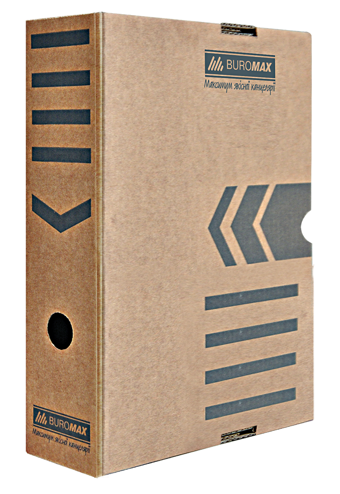 Бокс для архівації документів 80мм, JOBMAX, крафт BM.3260-34