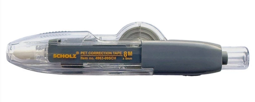 Коректор стрічковий 5мм х 8м, автоматичний, чорний 4963-09SCH