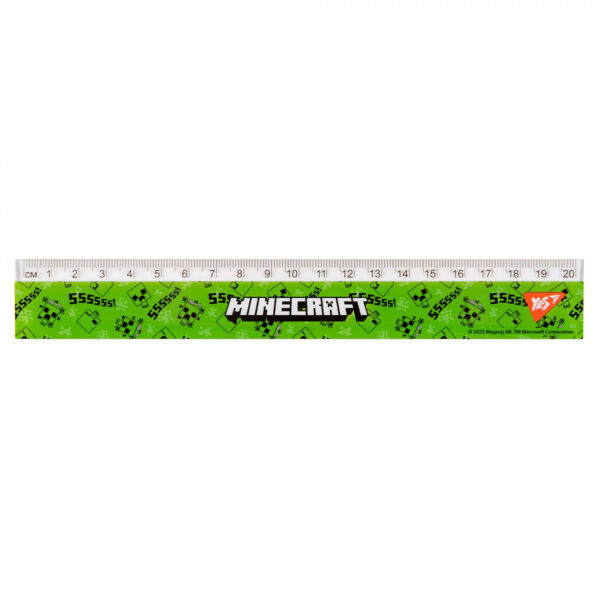 Лінійка Yes 20 см "Minecraft"
